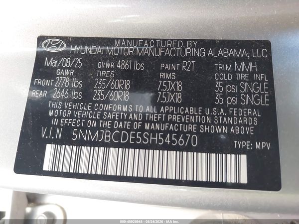2025 HYUNDAI TUCSON SEL