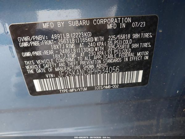 2023 SUBARU FORESTER LIMITED