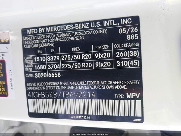 2026 MERCEDES-BENZ GLE 450 4MATIC — I9