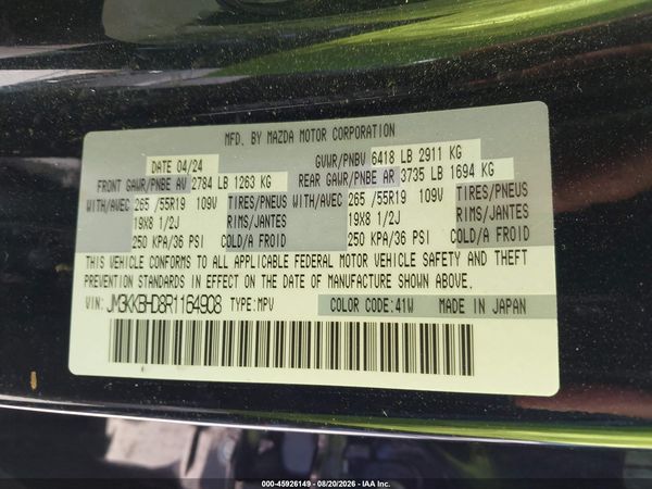 2024 MAZDA CX-90 3.3 TURBO PREFERRED