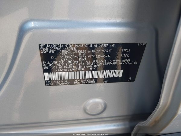 2018 TOYOTA RAV4 XLE — I9
