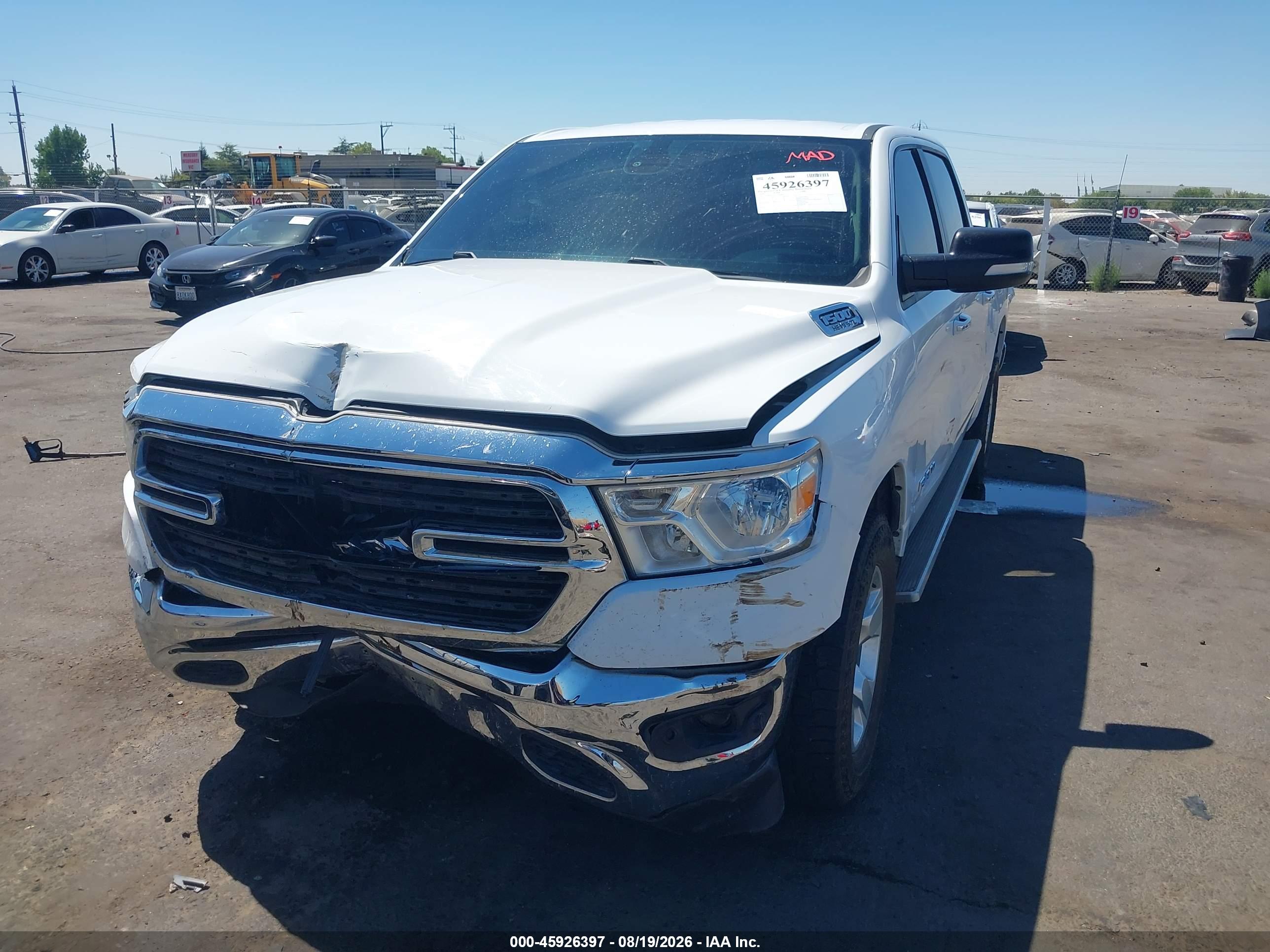 2020 RAM 1500 BIG HORN  4X2 5'7 BOX — I2