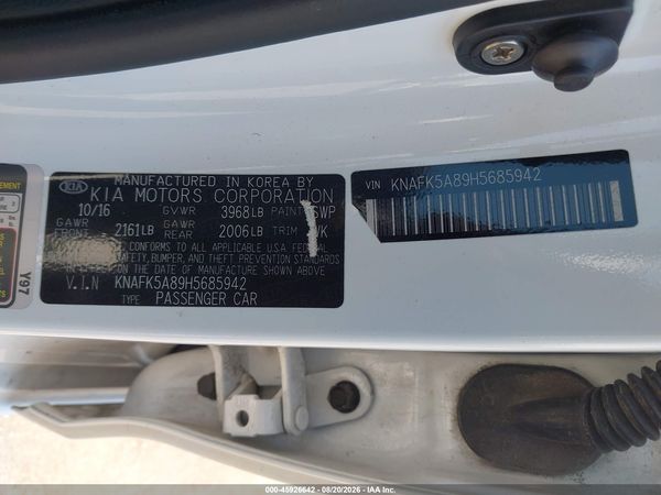 2017 KIA FORTE LX