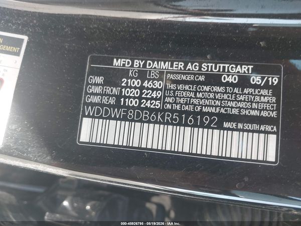 2019 MERCEDES-BENZ C 300 C300