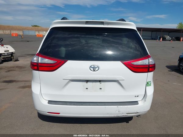 2016 TOYOTA SIENNA LE 8 PASSENGER