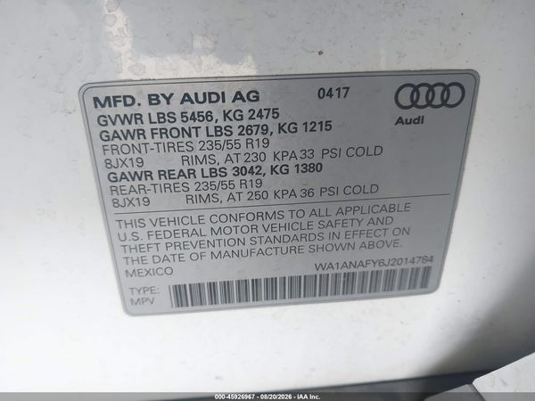 2018 AUDI Q5