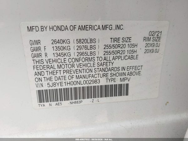 2022 ACURA MDX A-SPEC PACKAGE