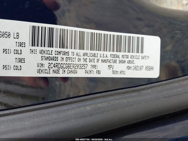 2014 DODGE GRAND CARAVAN SXT