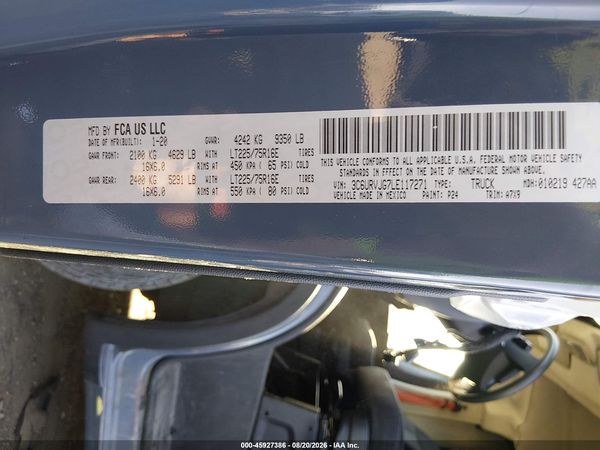 2020 RAM PROMASTER 3500