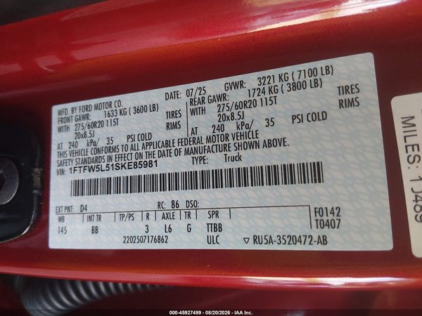 2025 FORD F-150 LARIAT