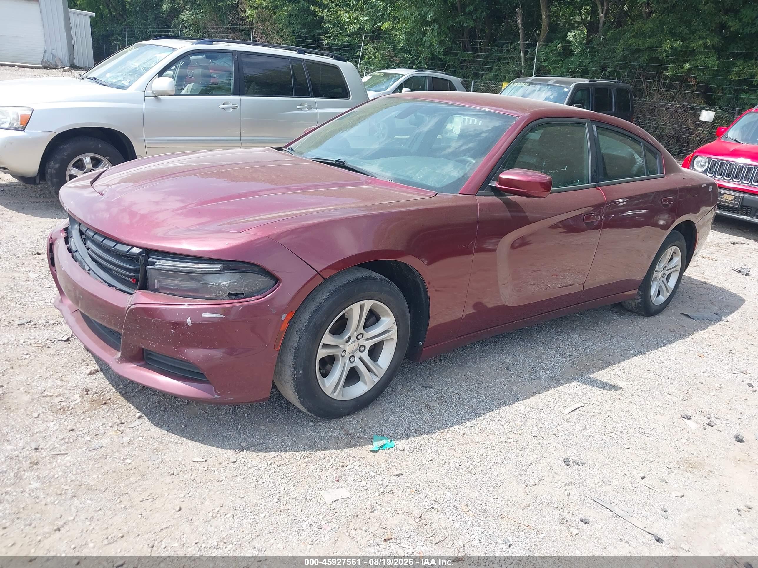 2020 DODGE CHARGER SXT RWD — I2