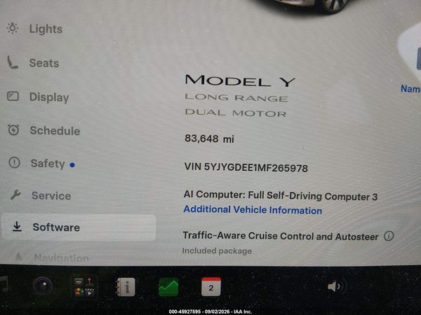 2021 TESLA MODEL Y