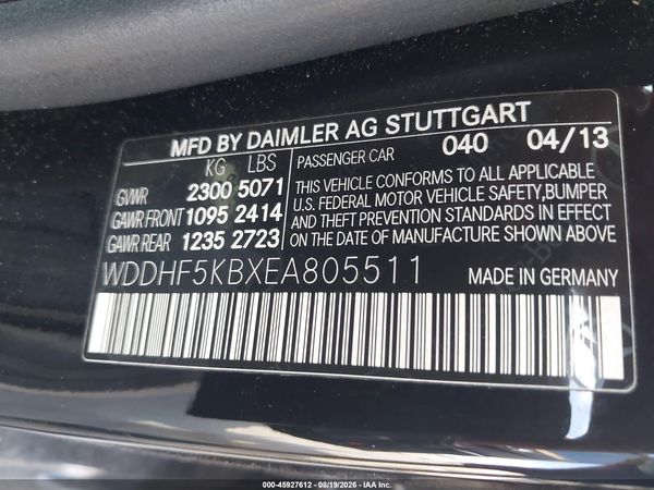 2014 MERCEDES-BENZ E 350 E350