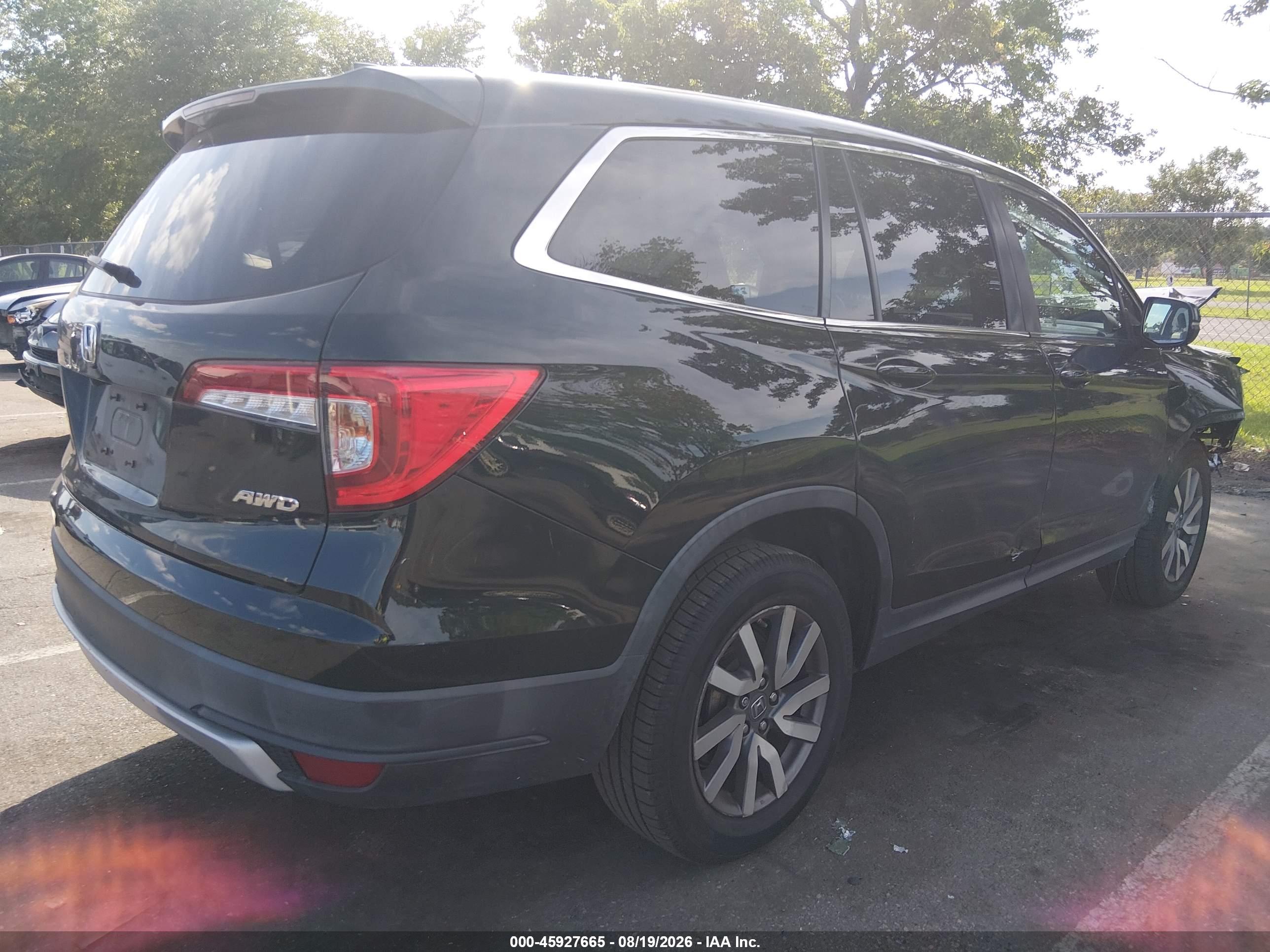 2019 HONDA PILOT EX-L — I4