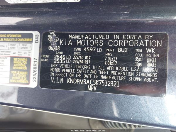2019 KIA SPORTAGE LX