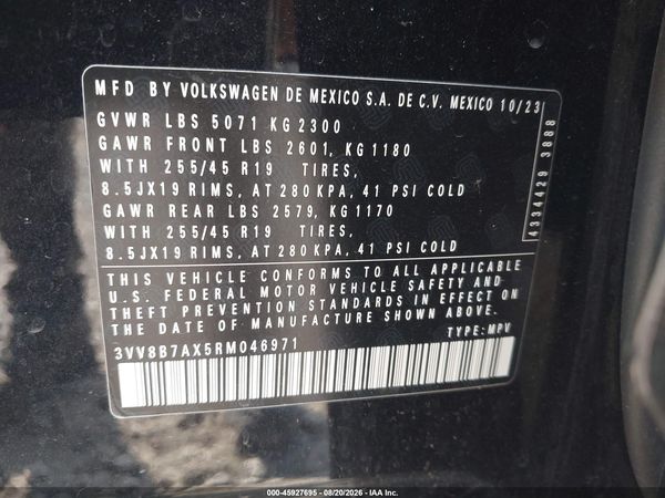 2024 VOLKSWAGEN TIGUAN 2.0T SE R-LINE BLACK — I9
