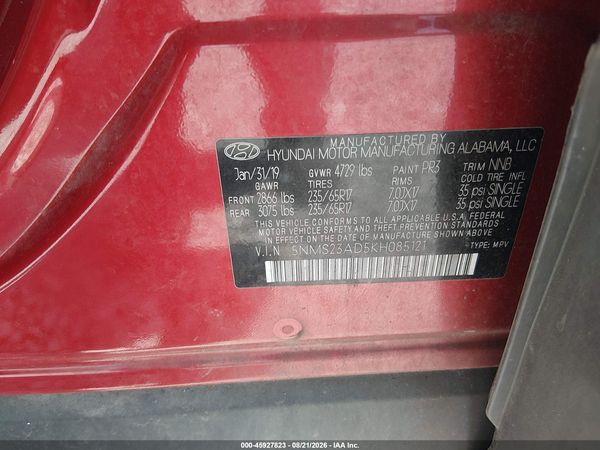 2019 HYUNDAI SANTA FE SE