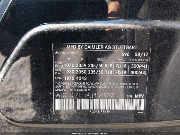2018 MERCEDES-BENZ GLA 250 GLA250