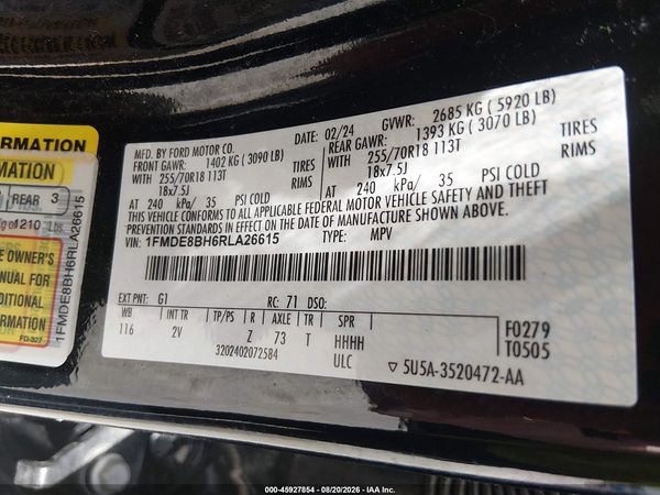 2024 FORD BRONCO OUTER BANKS — I9