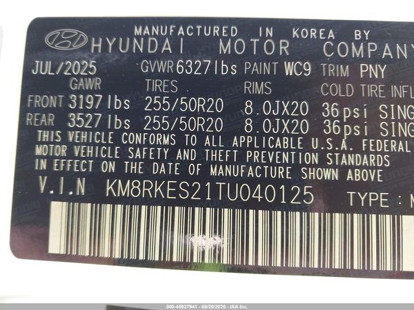 2026 HYUNDAI PALISADE LIMITED
