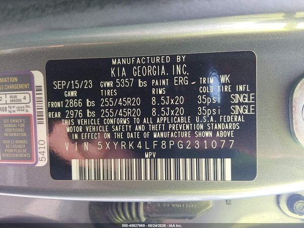 2023 KIA SORENTO SX — I9