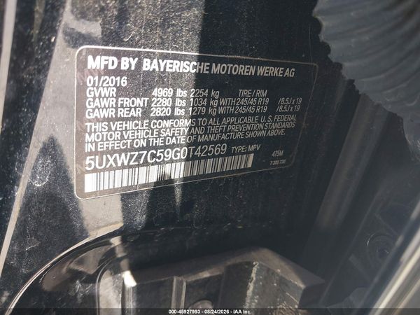 2016 BMW X3 SDRIVE28I