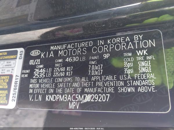 2021 KIA SPORTAGE LX