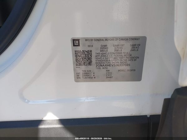 2018 CHEVROLET EQUINOX LS — I9