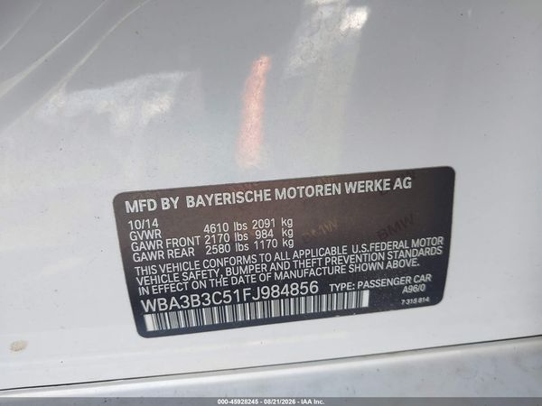 2015 BMW 328I XDRIVE