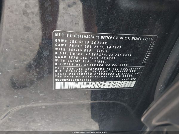 2023 VOLKSWAGEN TIGUAN 2.0T SE R-LINE BLACK — I9