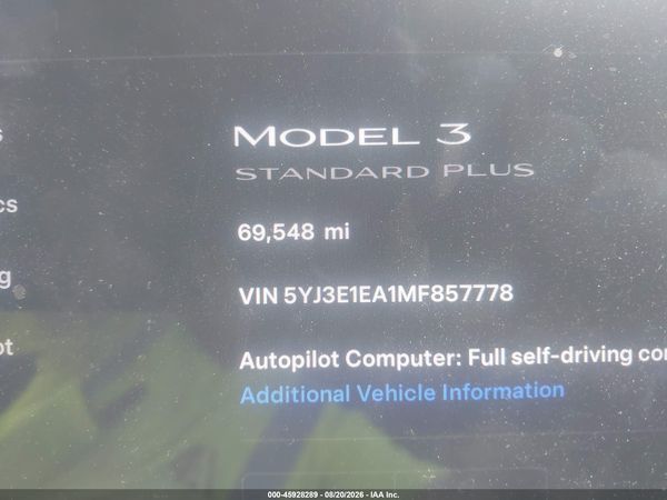 2021 TESLA MODEL 3