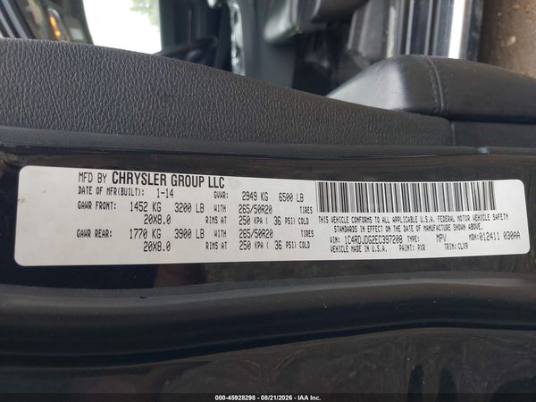 2014 DODGE DURANGO LIMITED