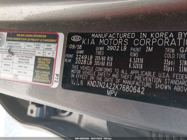 2019 KIA SOUL Base