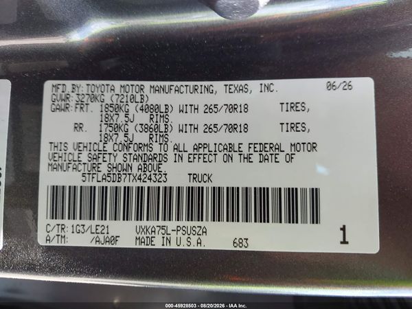 2026 TOYOTA TUNDRA SR5 CREWMAX 5.5' BED