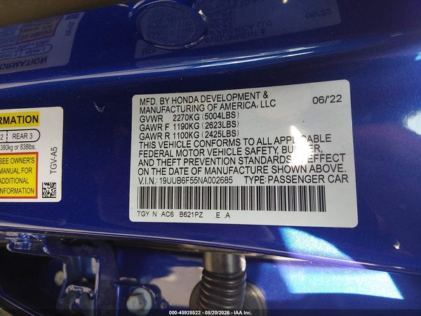 2022 ACURA TLX A-SPEC PACKAGE