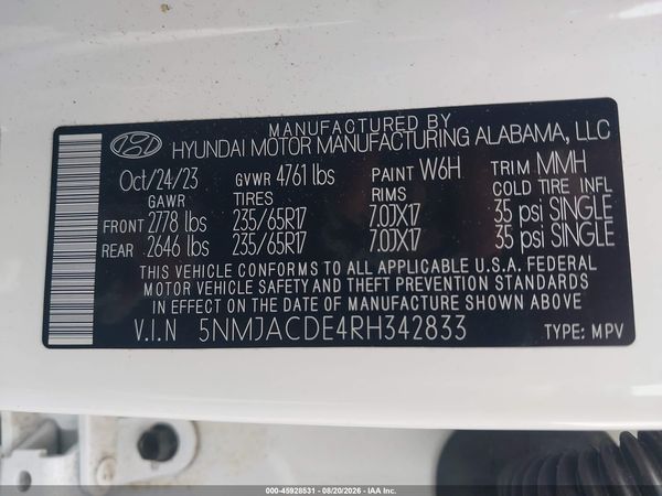 2024 HYUNDAI TUCSON SE