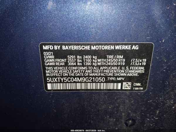 2021 BMW X3 XDRIVE30I