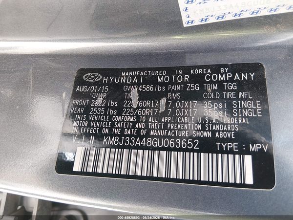 2016 HYUNDAI TUCSON SE