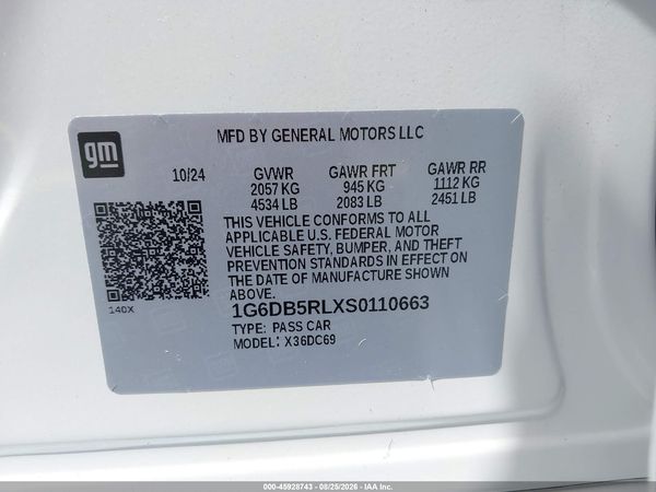 2025 CADILLAC CT4 PREMIUM LUXURY RWD