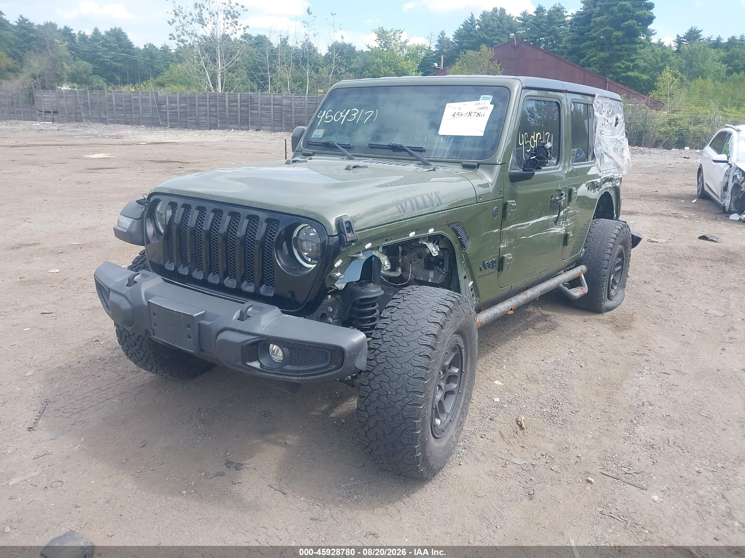 2023 JEEP WRANGLER 4-DOOR WILLYS 4X4 — I2