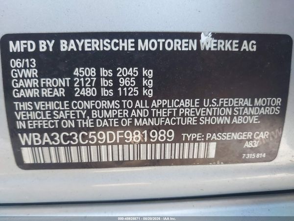 2013 BMW 320I XDRIVE
