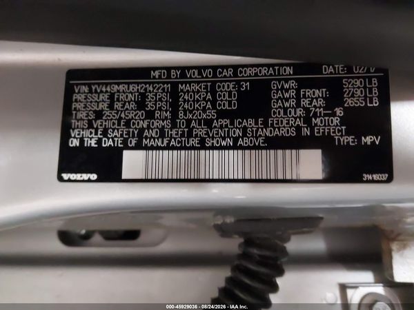 2017 VOLVO XC60 T6 INSCRIPTION — I9