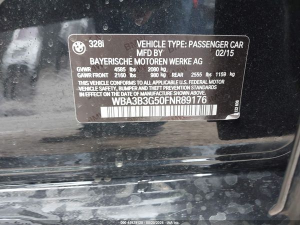 2015 BMW 328I XDRIVE