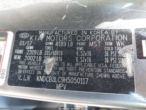2017 KIA NIRO LX