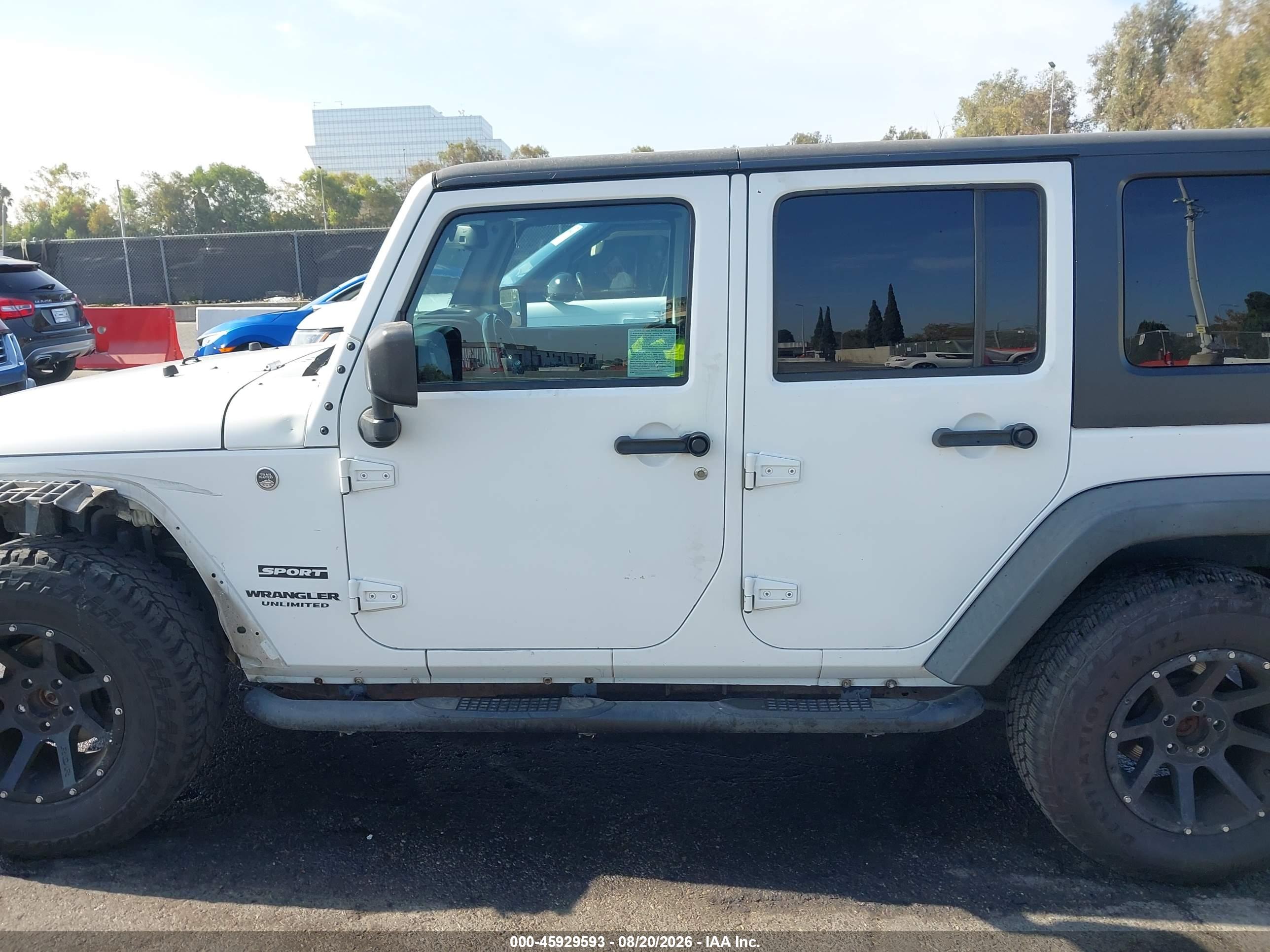 2016 JEEP WRANGLER UNLIMITED SPORT