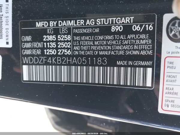 2017 MERCEDES-BENZ E 300 4MATIC