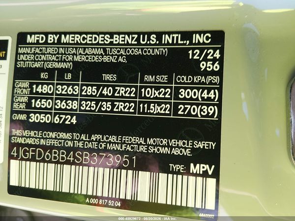 2025 MERCEDES-BENZ AMG GLE 53 COUPE 4MATIC+