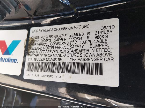 2020 ACURA TLX TECH PACKAGE