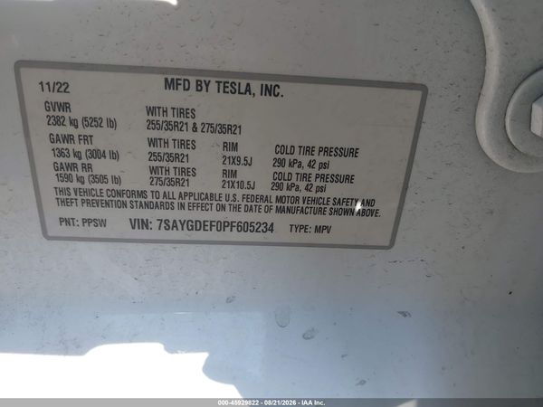 2023 TESLA MODEL Y — I9
