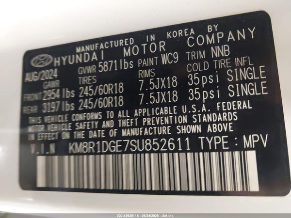 2025 HYUNDAI PALISADE SE